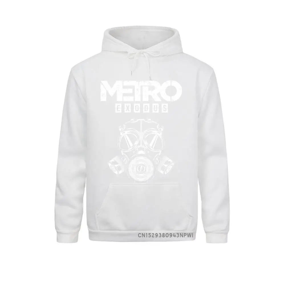 Men Sweatshirt Metro Exodus Hoodies Gas Mask Toxic Games Gaming Artyom Haunter Long Sleeves Coats Hooded Clothing