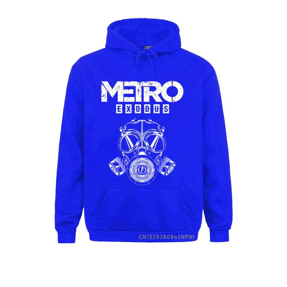 Men Sweatshirt Metro Exodus Hoodies Gas Mask Toxic Games Gaming Artyom Haunter Long Sleeves Coats Hooded Clothing