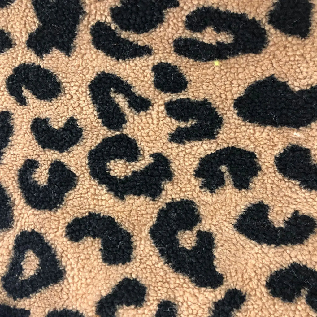 0.5m/1m/2m Lamb Velvet Leopard Print Jacquard Fabric For Warm Home Wear Coats Hoodies Pillow Bedding DIY Clothing FabricsTJ22440