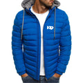2025 Cotton Comfortable Coat Autumn And Winter Man's Cold-Proof Warm Hoodies K9 Team Logo Print Detachable Hat Senior Jacket