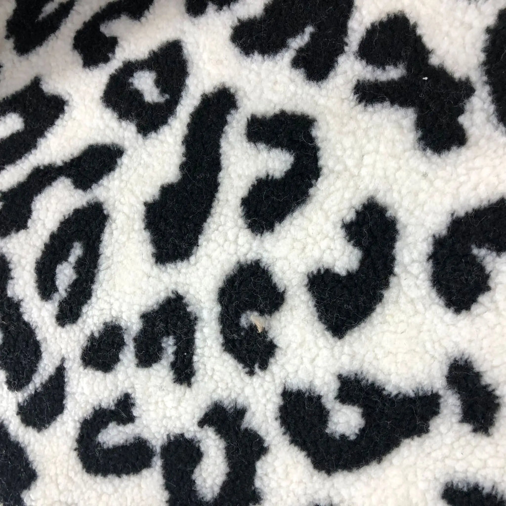 0.5m/1m/2m Lamb Velvet Leopard Print Jacquard Fabric For Warm Home Wear Coats Hoodies Pillow Bedding DIY Clothing FabricsTJ22440