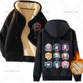 Fashion Clothes Anime Kimetsus No Yaibas Print Sweatshirt Men Women Demons Slayers Winter Loose Fleece Zipper Coat Hoodies Gift